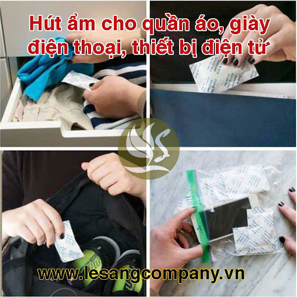 Ứng dụng hạt hút ẩm Silicagel
